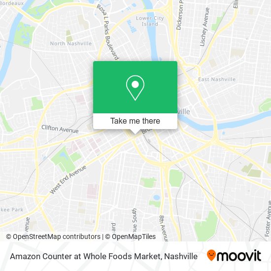 Amazon Counter at Whole Foods Market map