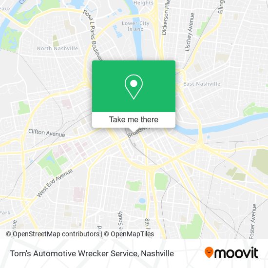 Tom's Automotive Wrecker Service map