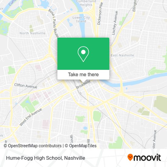 Hume-Fogg High School map