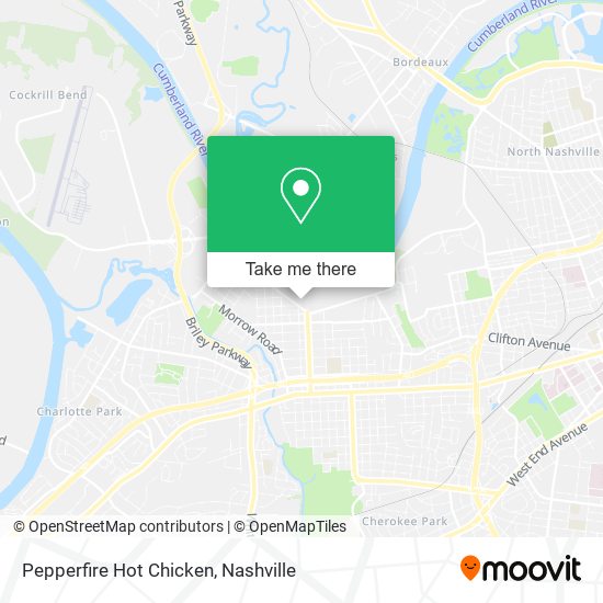 Mapa de Pepperfire Hot Chicken