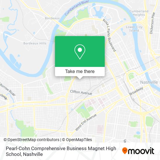 Pearl-Cohn Comprehensive Business Magnet High School map