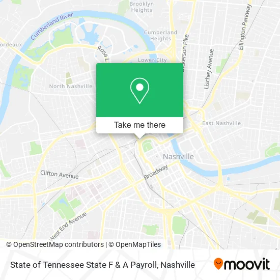 State of Tennessee State F & A Payroll map
