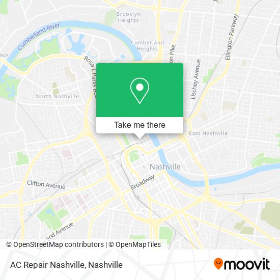 Mapa de AC Repair Nashville