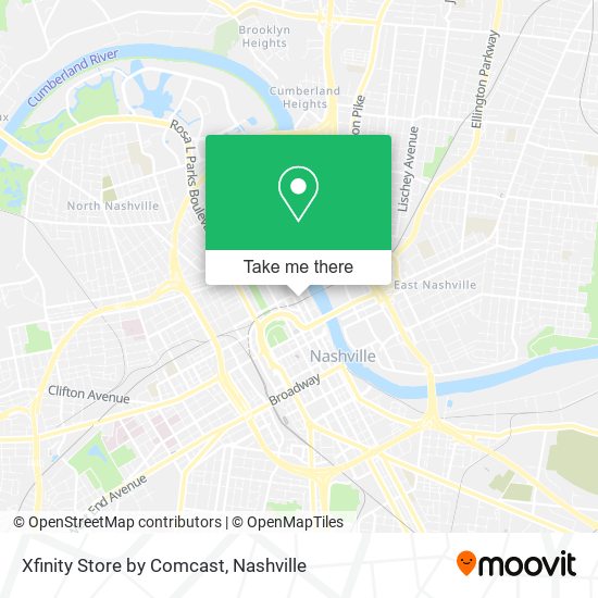 Mapa de Xfinity Store by Comcast
