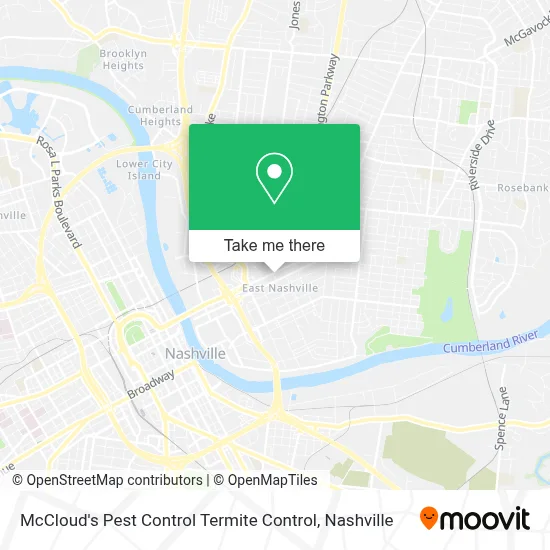 McCloud's Pest Control Termite Control map