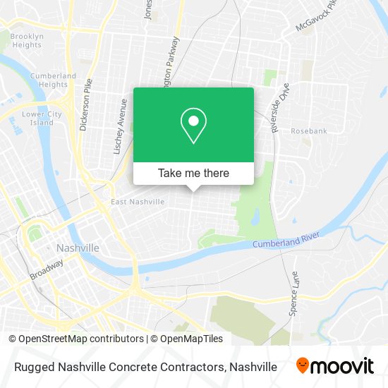 Rugged Nashville Concrete Contractors map