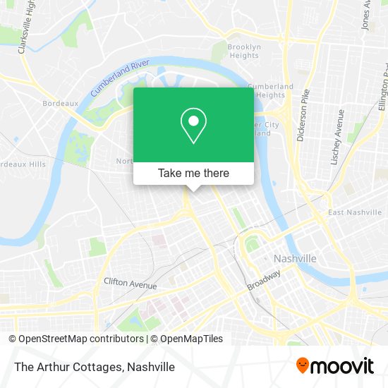 The Arthur Cottages map