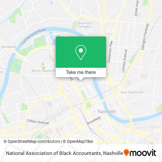 National Association of Black Accountants map