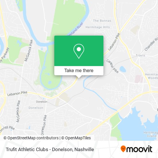 Mapa de Trufit Athletic Clubs - Donelson