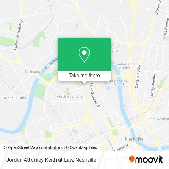Jordan Attorney Keith at Law map