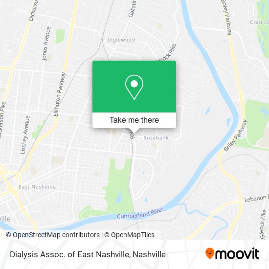 Mapa de Dialysis Assoc. of East Nashville