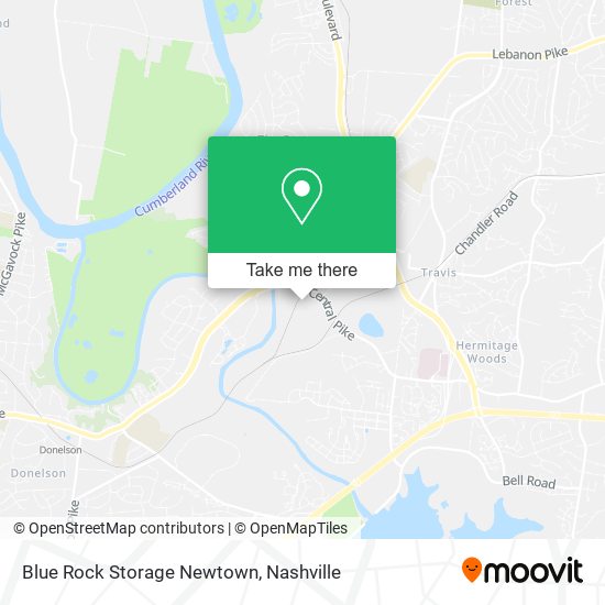 Blue Rock Storage Newtown map