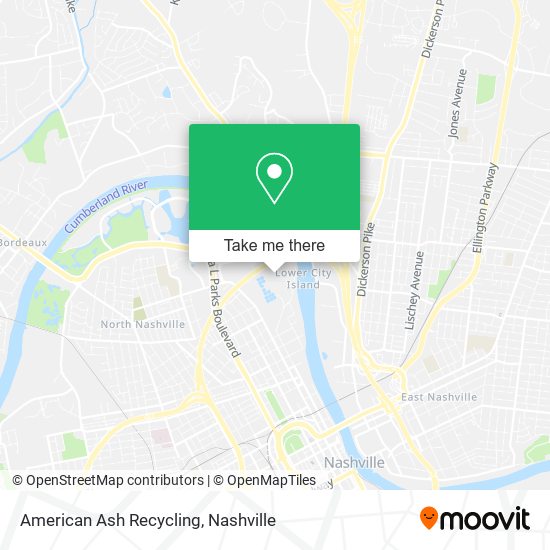 American Ash Recycling map