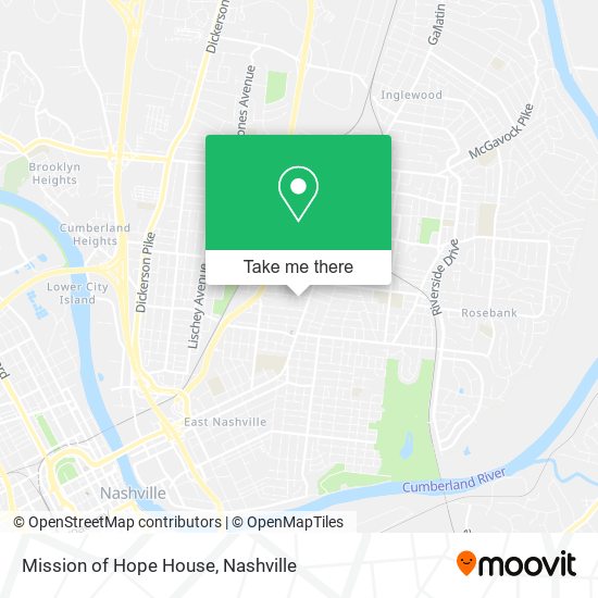 Mission of Hope House map