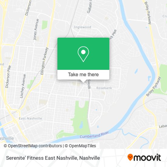 Mapa de Serenite' Fitness East Nashville