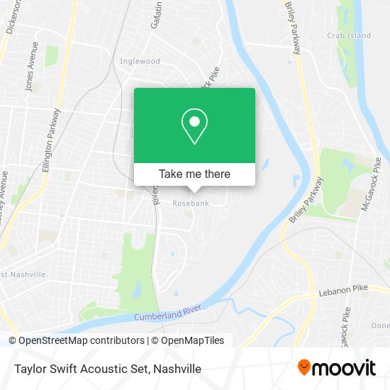 Taylor Swift Acoustic Set map