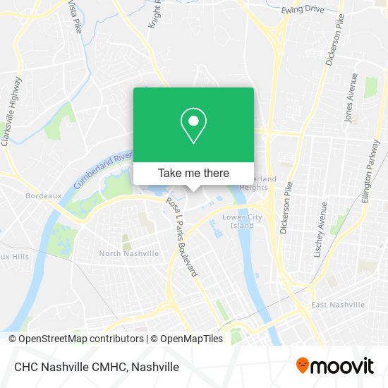 CHC Nashville CMHC map