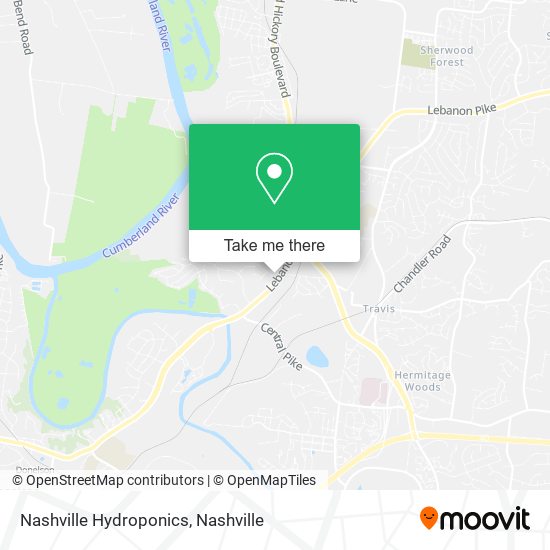 Nashville Hydroponics map