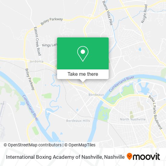 Mapa de International Boxing Academy of Nashville