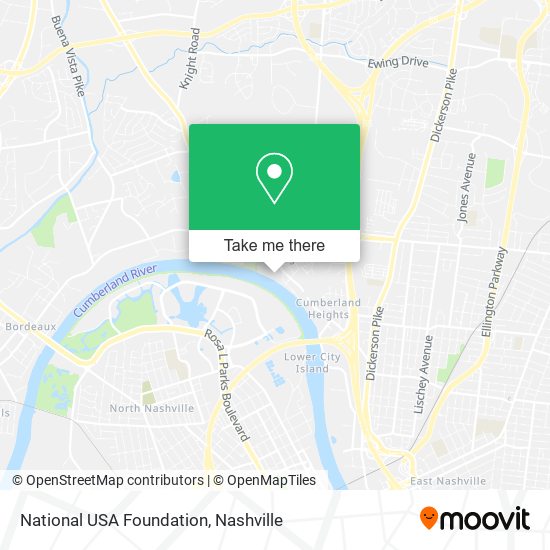 National USA Foundation map