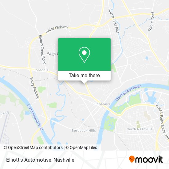 Elliott's Automotive map