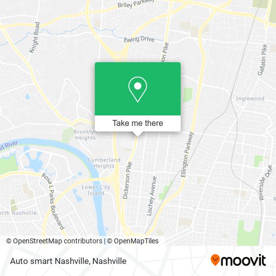 Auto smart Nashville map