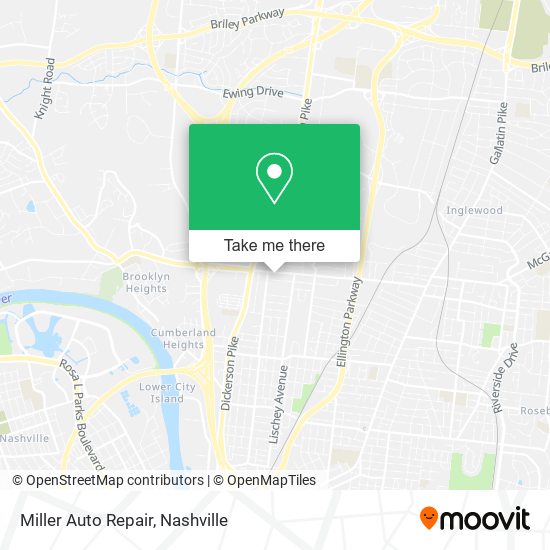 Mapa de Miller Auto Repair