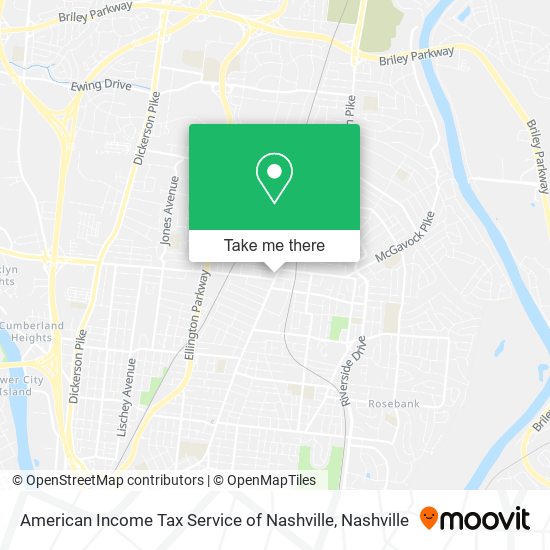 Mapa de American Income Tax Service of Nashville