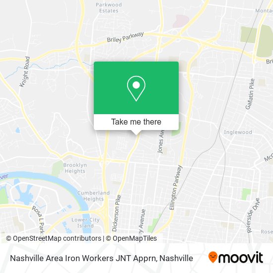Nashville Area Iron Workers JNT Apprn map
