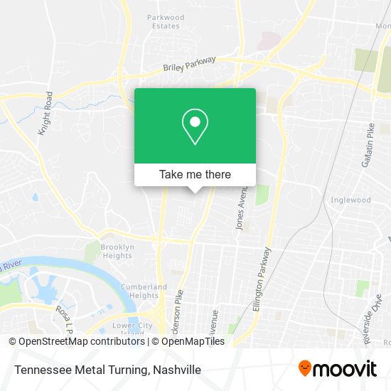 Tennessee Metal Turning map