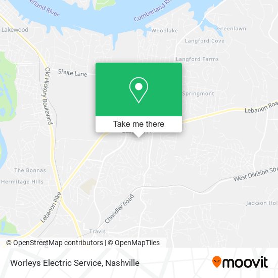 Mapa de Worleys Electric Service