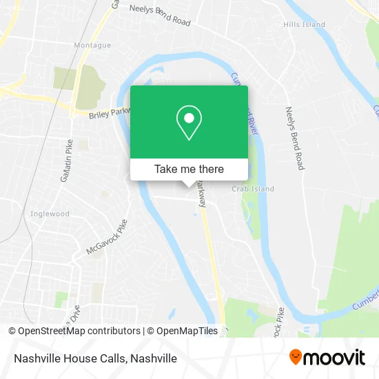 Nashville House Calls map