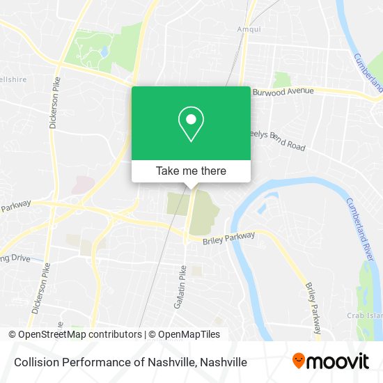 Collision Performance of Nashville map