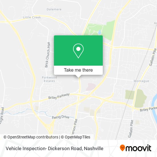 Mapa de Vehicle Inspection- Dickerson Road
