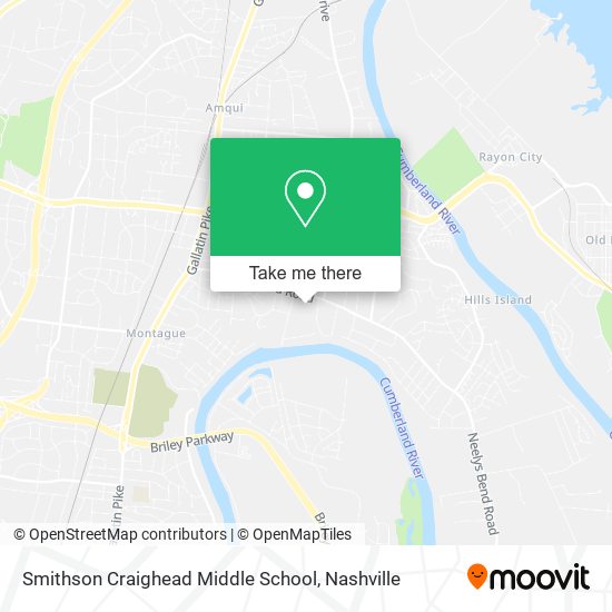 Smithson Craighead Middle School map