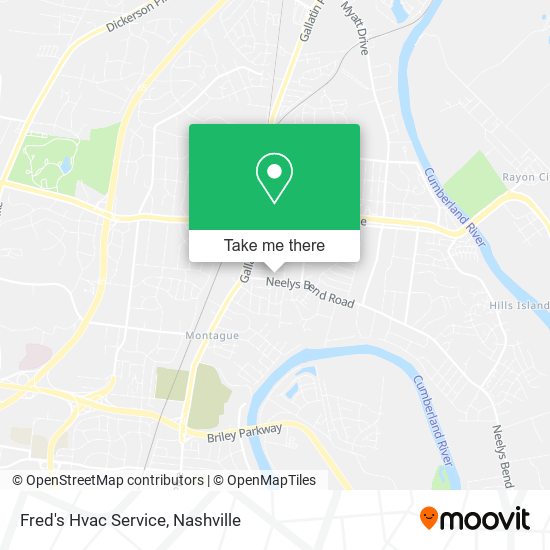 Fred's Hvac Service map