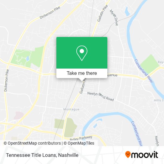 Mapa de Tennessee Title Loans