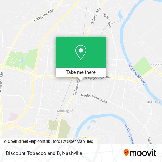 Discount Tobacco and B map