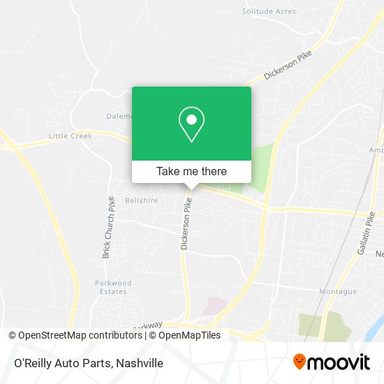 O'Reilly Auto Parts map