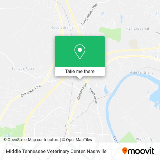 Mapa de Middle Tennessee Veterinary Center