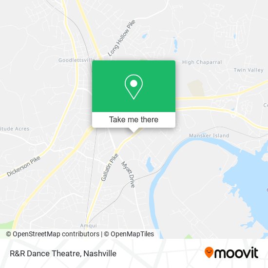 Mapa de R&R Dance Theatre