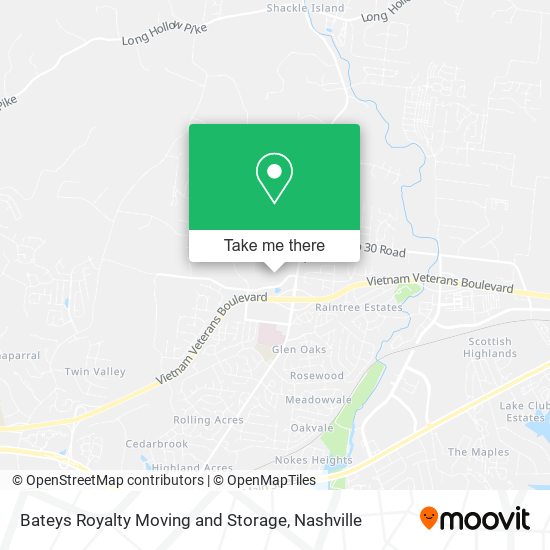 Bateys Royalty Moving and Storage map