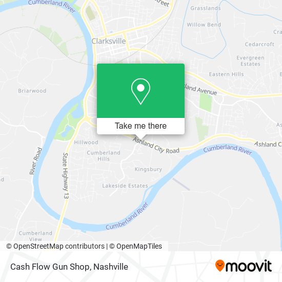 Cash Flow Gun Shop map