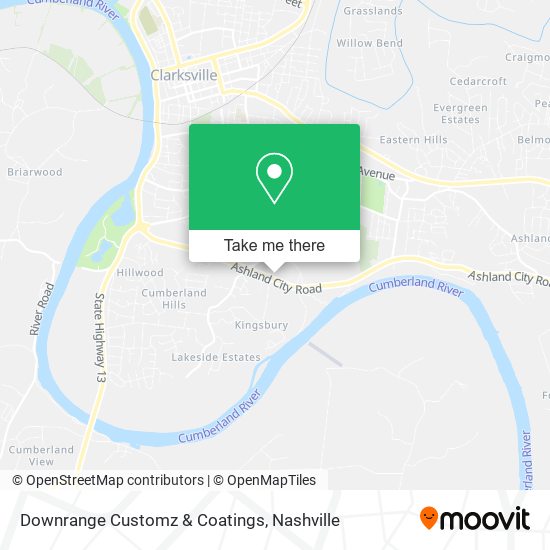 Mapa de Downrange Customz & Coatings