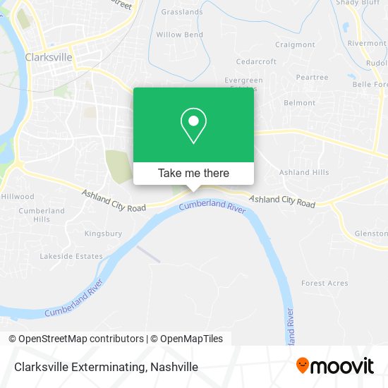 Clarksville Exterminating map