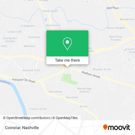Mapa de Coinstar