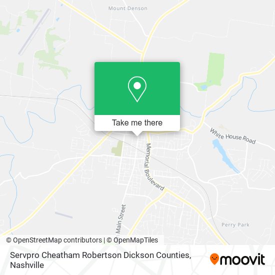 Servpro Cheatham Robertson Dickson Counties map