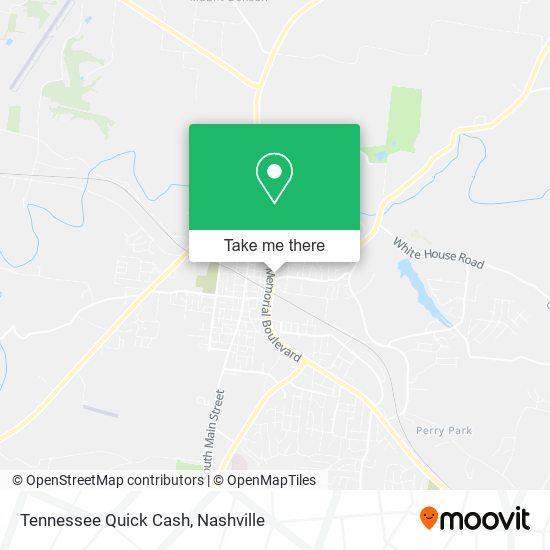 Mapa de Tennessee Quick Cash