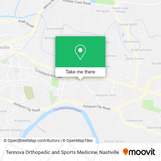 Tennova Orthopedic and Sports Medicine map