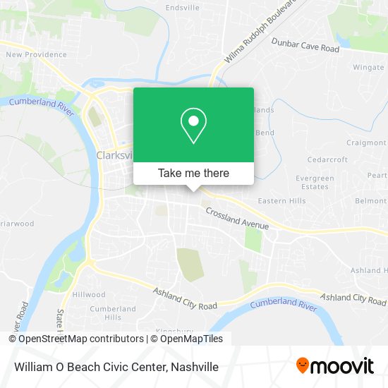 Mapa de William O Beach Civic Center